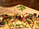 Dinner with Organic Girl | White Cheddar, Green Apple & Pomegranate Flatbread