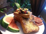 Fix It. | Vanilla French Toast with Blueberry Pomegranate Salsa