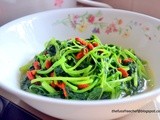 Back-to-Basics : Post #3 - Easy Sweet and Sour Fish and Stir Fry Spinach with Goji Berries