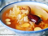 Nourishing Soups and Teas - Post #2 : Snow Pear Soup with Almond Seeds and White Fungus