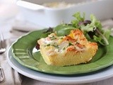 Bagel, Lox, and Egg Strata
