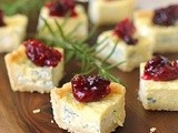 Blue Cheese Tart with Cranberry Chutney