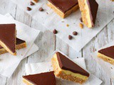 Chocolate-Glazed Crispy Peanut Butter Pudding Bars