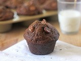 Double Chocolate Zucchini Muffins