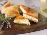 Goat Cheese Toasts with Garlic and Herbes de Provence