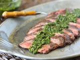 Grilled Flank Steak with Chimichurri Sauce