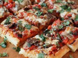 Grilled Steak Fajita Sheet Pan Pizza