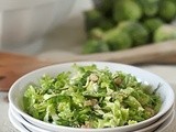 Shaved Brussels Sprout Slaw with Walnuts and Pecorino