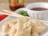 Shrimp and Ginger Dumplings with Sweet Chili Dipping Sauce