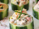 Shrimp Ceviche in Cucumber Cups