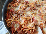 Skillet Spaghetti with Meat Sauce