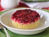 Spiced Cranberry Puddings with Brandy Cream