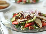 Strawberry Chicken Salad with Tomato-Balsamic Vinaigrette