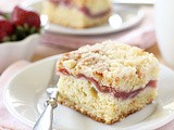 Strawberry Rhubarb Coffee Cake