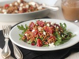 Wheat Berry Salad with Blood Oranges, Feta, and Red Onion Vinaigrette