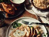 A Shift in Comfort [Chermoula Chicken with Toasted Almond Couscous & Coriander Yogurt]