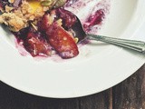 Baking to Forget [Peach Blueberry Cardamom Crumble]