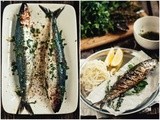 Dinner for One [Grilled bc Sardines with Lemon-Herb Oil]