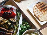 If You Can't Take the Heat - Grill!  [Grilled Vegetable Flat Breads with Lemon Herb Ricotta Spread]