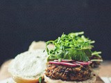 Saying Yes, Meaning No [Black Rice and Mushroom Burgers with Cucumber Garlic Yogurt]