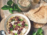 Taking Time [Baba Ghanoush Bowls with Pomegranate, Mint and Mozzarella]