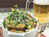 To Mayo or Not to Mayo [Roasted Onion & Fingerling Potato Salad with Chopped-Egg and Herb Dressing]