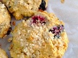 Blackberry Oat Scones