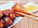 Pineapple Choux Fritters w/ Ginger Honey Dipping Sauce
