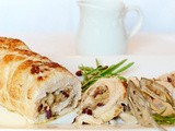Turkey Breast with cranberries and brie