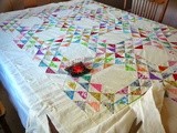Assembly of the 3 layers, trimming, and basting the next quilt to be done