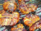 Bacon Wrapped Smoked Chicken Thighs