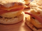 Breakfast Muffin Sandwich Assembly Line, Make Them Now for the Weekend