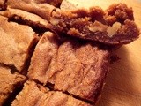 Cinnamon Molasses Blondies with Walnuts Just Feels like Fall