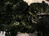 Deep, Dark, & Crisp Kale Chips with Sesame and Salt