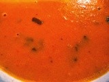Fresh Summer Tomato Soup with Fresh Basil