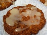 Iced Oatmeal Applesauce Cookies