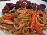 Lo Mein Noodles & General Tao's Chicken