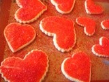  Painted Hearts  Cut Out Cookies for Valentine's Day Gift Giving