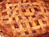 Peach Berry Pie with Sweet Cream