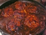 Salisbury Steaks 'n Brown Gravy and Boiled Red Potatoes