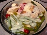Ten Minutes & Dinners Done!  Chicken and Vegetables Alfredo
