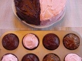 The Chocolateberry Cake & Assorted Cupcakes