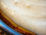 Vanilla Bean Cheese Cake, Made with Vanilla Bean Paste, Perfect for Father's Day Dinner