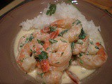 Creamy Garlic Prawns