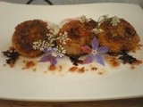 Hazelnut Sea Scallops with Vinegarette Dressing