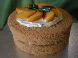 Summer Dreams... Basil and Peach Chiffon Cake