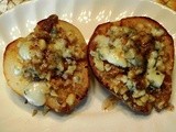 Baked Pears with Walnuts and Gorgonzola