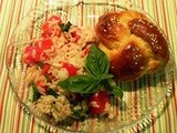 Brown Rice, Tomatoes and Basil