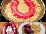 Family Favorites...Ring Bologna and Sauerkraut