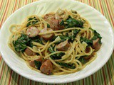 Family Favorites...Vermicelli with Sausage and Spinach